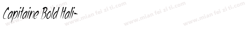 Capitaine Bold Itali字体转换